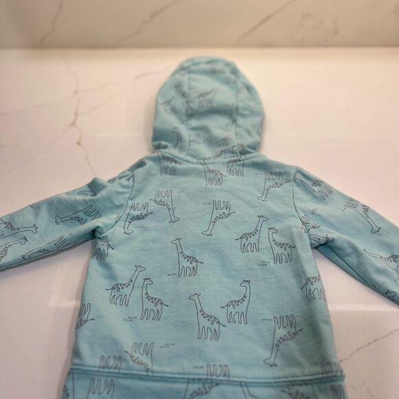 Giraffe Print Baby zip-up sweatshirt with Bow. - Picture 8 of 8